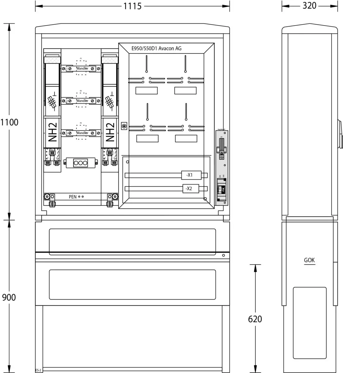 uesa Wandlermessung WMZWS250A950550D1AVA