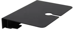 Brafab Belfort Tabletttisch Schwarz, Aluminium schwarz für Positionssessel