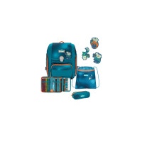 Scout Genius Schulranzen-Set 4-tlg. Exklusiv Superflash Seadragon 2023