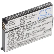 AccuCell Akku passend für Swissvoice eSense, eSense Color, SV 20406288, C8425, SV 20406315 Li-Ion, 3,7V, 600mAh, 2,2Wh