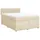 vidaXL Boxspringbett 140 x 200 cm Creme
