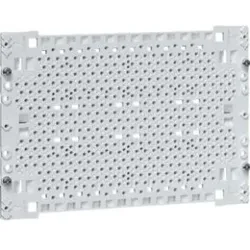 Hager UM00M0 Kunststoff-Montageplatte für Multimedia-Anwendungen, 175x250mm