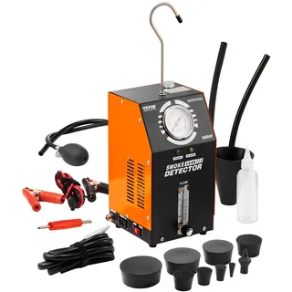 Vevor Kfz-Rauchmaschine Rauchmaschine Lecksuchgerät 8 L/min, Auto-Rauchmaschine Luftmodus & Rauchmodus zwei Modelle, Lecksuchgerät mit Manometer & Luftpumpen, Lecksuchgerät für Nebelmaschinen