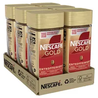 NESCAFÉ GOLD Entkoffeiniert, löslicher Bohnenkaffee, koffeinfrei (6 x 95g)