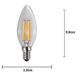 Star Trading LED-Leuchtmittel Clear 3-Step Memory E14 4,2 W warmweiß