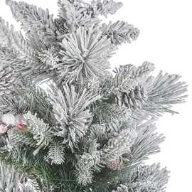 Beliani Künstlicher Weihnachtsbaum Weiß 90 cm