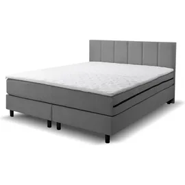 venasi möbel Boxspringbett 140 x 200 cm H3 Grau