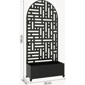 casa.pro Bernalda 190 x 82 x 38 cm Schwarz