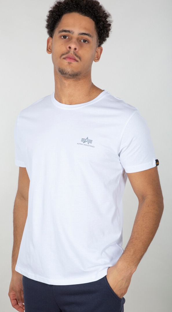Alpha Industries Backprint Reflective T-shirt, wit, XL