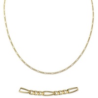 Firetti Collierkettchen »Schmuck Geschenk Gold 333 Halsschmuck Halskette Goldkette Figarokette«, 76133516-45 gelbgoldfarben