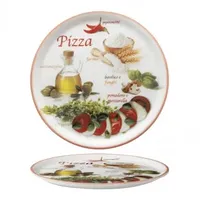 Saturnia Foods Digitaldruck Pizzateller Rot, 6er-Pack, Ø 31 cm