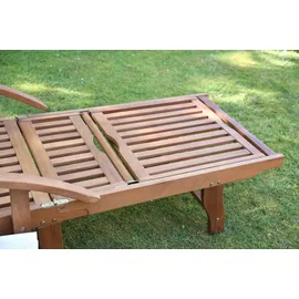 deluke ROLANDO Sonnenliege 200 x 70 x 30 cm Braun