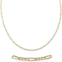 Firetti Collierkettchen »Schmuck Geschenk Gold 333 Halsschmuck Halskette Goldkette Figarokette«, Made in Germany, 70909437-60 gelb