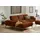 W.Schillig Eckcouch Leder 3-Sitzer Orange