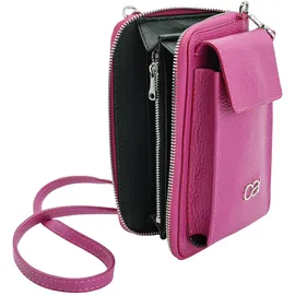 COLLEZIONE ALESSANDRO Event Umhängetasche Leder Pink
