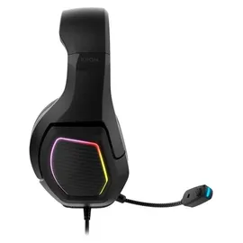 Krom Kopa 7.1, Kabelgebunden, 20 - 20000 Hz, Gaming, 330 g, Kopfhörer, Schwarz - Schwarz