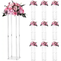 Vevor Hochzeitsblumenständer 200 x 200 x 80 cm Transparent