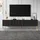 stilvora TV Lowboard 190x48x38 cm Schwarz/Gold MDF/Metall/Spanplatte