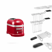 KitchenAid Artisan Toaster 5KMT2204 inkl. Brötchenaufsatz + Sandwichzange empire rot
