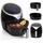 Jago® Heißluftfritteuse 5.5L - 1700 Watt, LED Display mit Touchscreen, 7 Programme, 60 min Timer, Ohne ÖL, Schwarz - Airfryer, Heißluf... - Schwarz