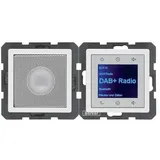 Berker Radio Touch mit Lautsprecher DAB+ Bluetooth Q.x polarweiss samt 30806089