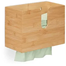Relaxdays Papierhandtuchspender Braun