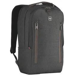 Wenger Laptoprucksack »City Upgrade« + Umhängetasche» grau, 28x41x17 cm