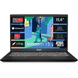 MSI Modern 15 B7M-284, Classic Black, Ryzen 5 7530U, 16GB RAM, 512GB SSD, DE (0015HK-284)