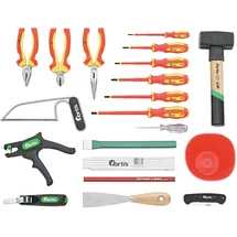 Fortis Werkzeugsortiment Elektro 21-teilig im Rucksack Fortis