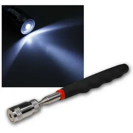 MC-POWER MCP 1533538 - Pick-Up Werkzeug mit Magnet und LED, Telekop 19-80 cm