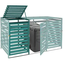 MCW Mülltonnenbox Erweiterung MCW-H62 114 x 67 x 97 cm dunkelgrün
