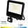 EDM Led-Flutlicht 50 W Aluminium 23,8x4,5x19,2 cm Weiß/Schwarz mit Präsenzsensor