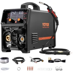 VEVOR MIG Schweißgerät 200A 4-in-1 Welder Gas MIG/Flux Core MIG/Stick/Lift WIG
