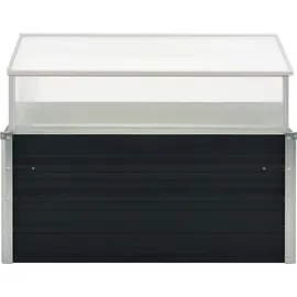 vidaXL Gewächshaus 100 x 100 x 77 cm Anthrazit