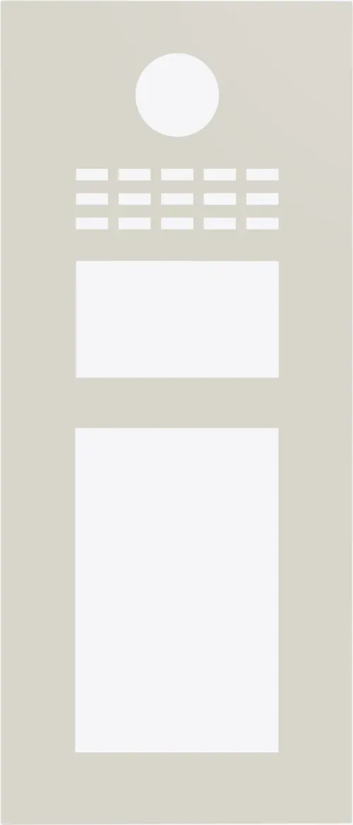 DoorBird D31TDV Frontblende Grauweiß, Edelstahl, pulverbeschichtet, seidenmatt