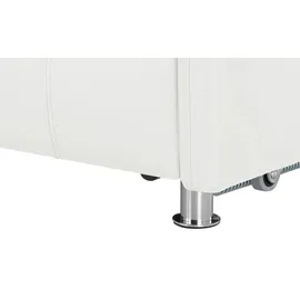 Sofa.de Schlafcouch Leder 2-Sitzer Weiß