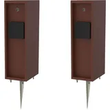 Novatool Gartensteckdose 2 St. Braun