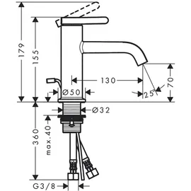 Hansgrohe Axor One Einhandmischer Mattschwarz