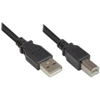 Good Connections 2510-05OFS USB 2.0 Stecker A auf Stecker B, schwarz,