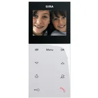 Gira Wohnungsstation Video AP Plus 1239 03 weiß glänzend
