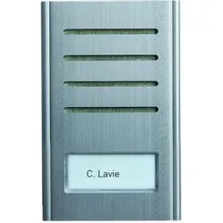 TCS ASX13001-0010 Audio Außenstation Serie ASX 1 Namenfeldtaster (zentriert), AP silber ASX130010010