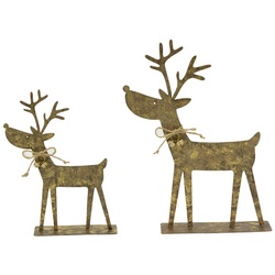 Flowerbox Tierfigur - goldfarben