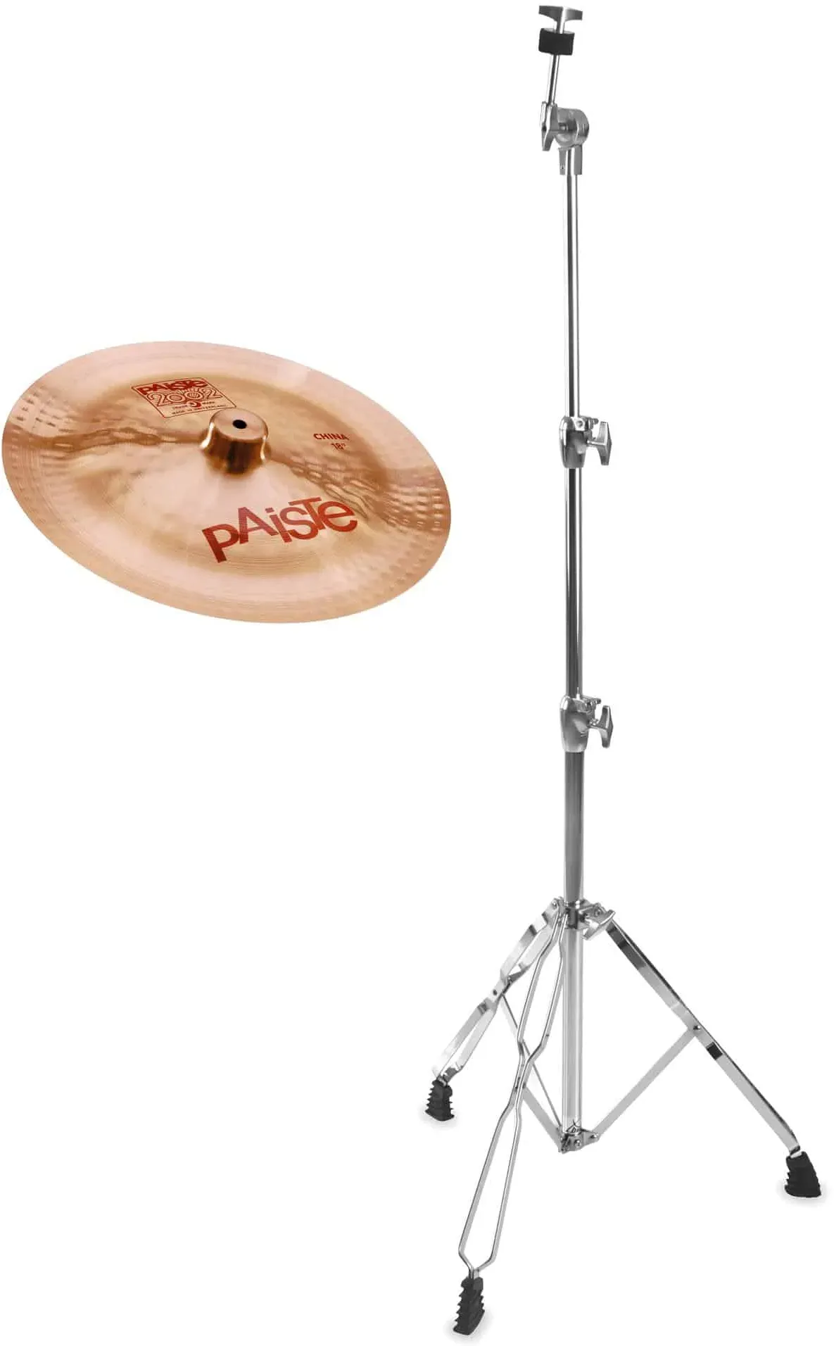 Paiste 2002 16" China + gerader Beckenständer SET