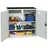 stumpf metall Beistellschrank Stahl H1000 x B1000 x T500 mm lichtgrau 2 Schubladen 2 Böden