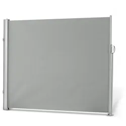 Leco Seitenmarkise 1,8x3 m lichtgrau, Aluminium-Stahlrohr-Mix