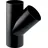 Geberit PE-Abzweig 45 Grad 125x110mm PE-HD Schwarz