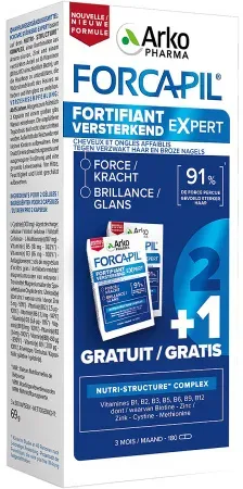 Forcapil Fortifiant Expert Promo 3 Monate 3x60 Kapseln