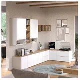 Vicco Wohnwand Wido Weiß/Sonoma, 9 Teile