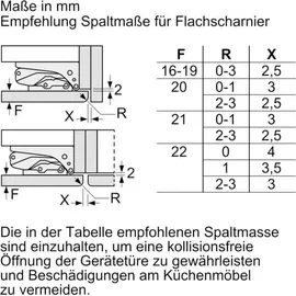 Bosch Serie 8 KIF41ADD0 Einbaukühlschrank (187 l, 1221 mm hoch)