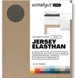 schlafgut Easy Spannbettlaken für Topper Jersey Elasthan 140 x 200 - 160 x 220 cm sand deep